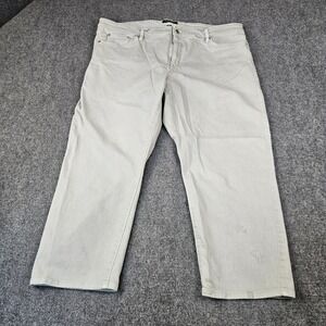 Lauren Ralph Lauren Premier Straight Crop Jeans Gray Plus‎ Size 22W Pants